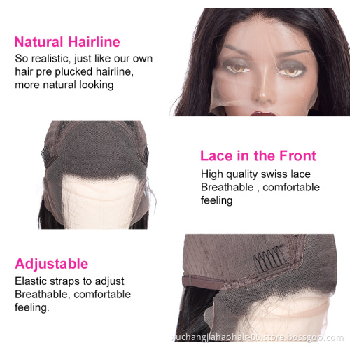 Body Wave Human Hair Wigs 150% Density 13x4 13x6 Front Lace Raw Natural Color With Baby Hair Pre Plucked Wigs